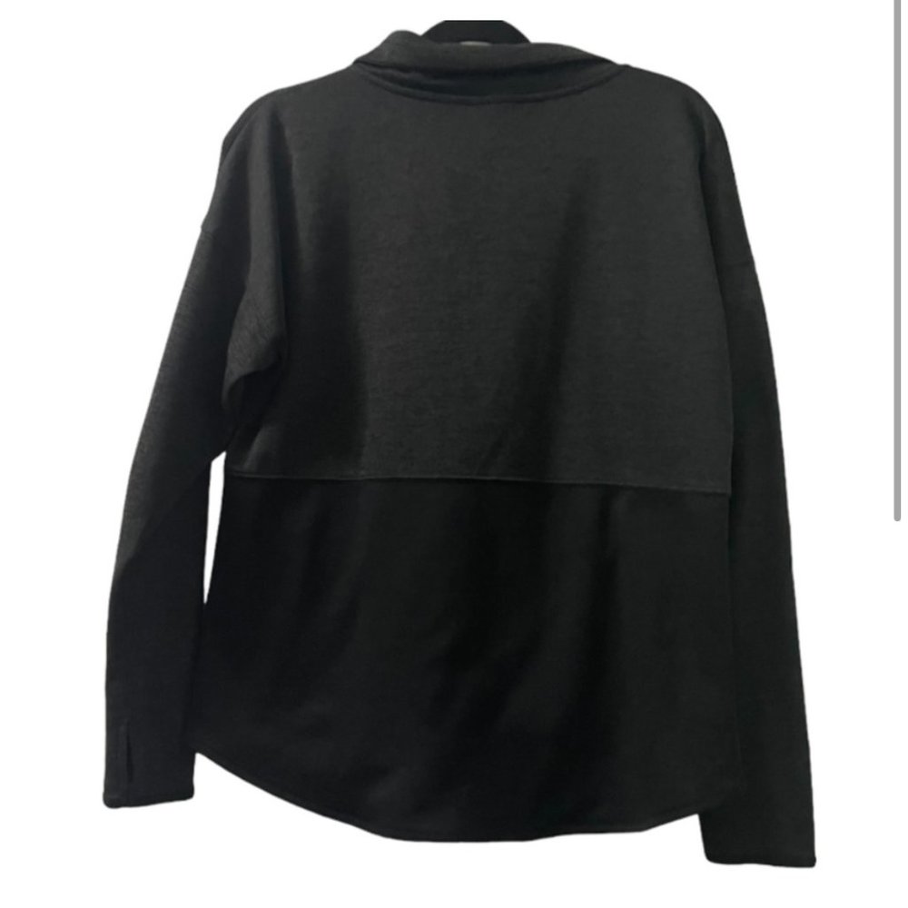 Champion Lightweight Color Block Jacket with Asymmetrical Zipper Black Medium - Picture 2 of 2
